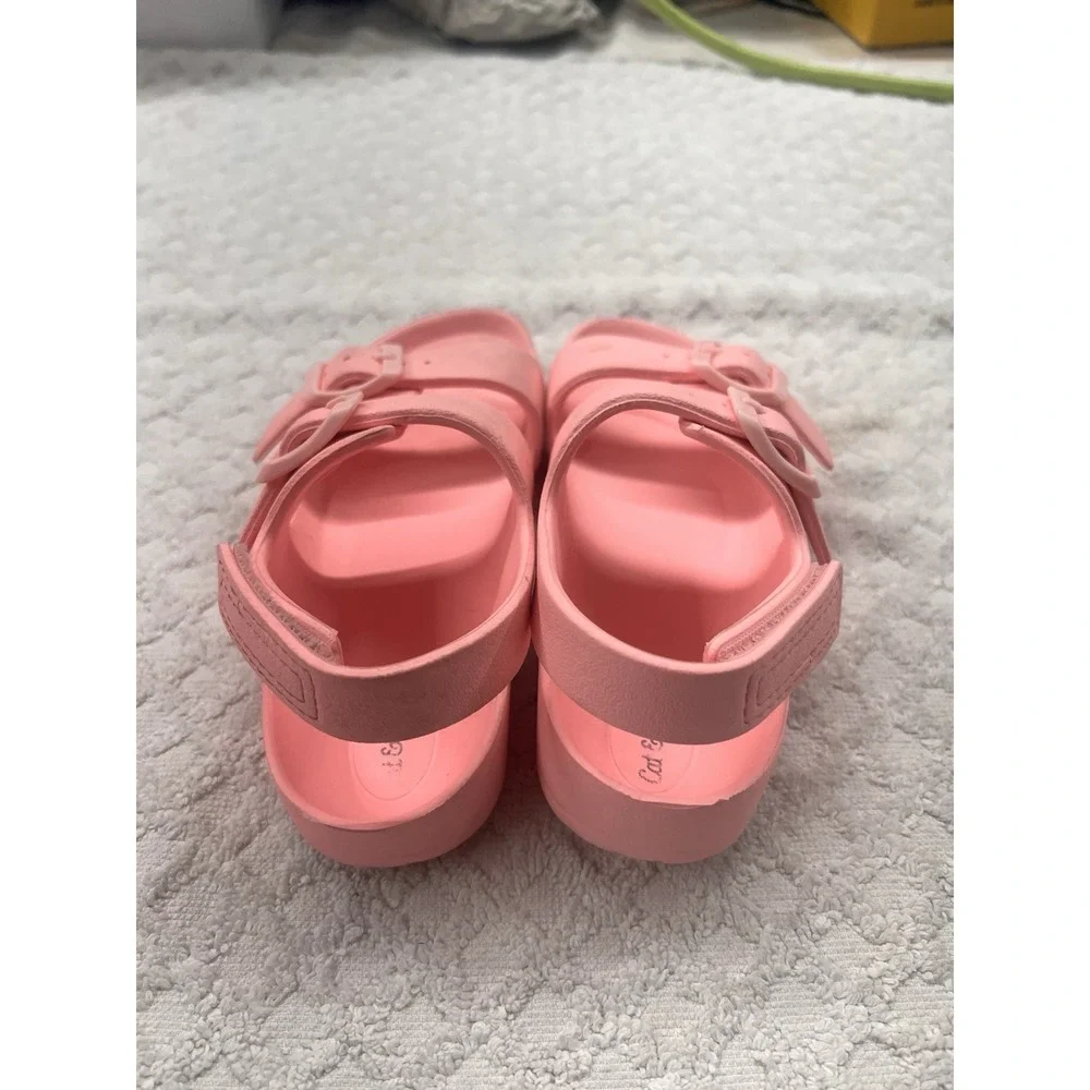 Cat & Jack kids pink‎ sandals w/ straps US 11
